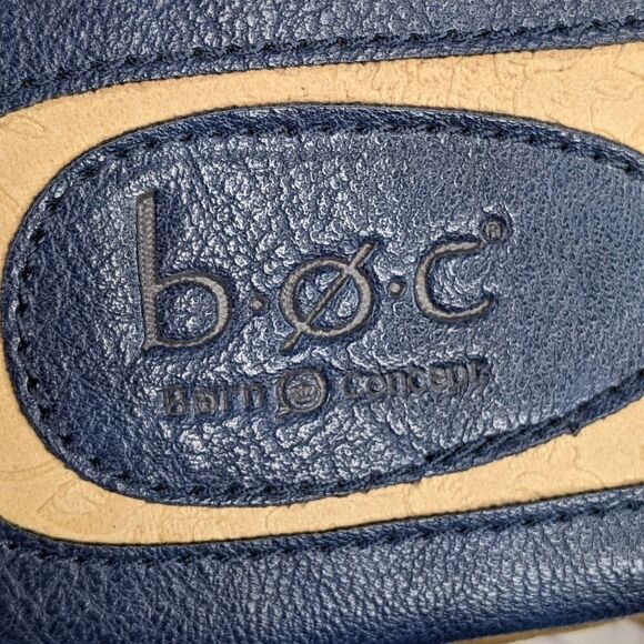 Boc Womens Slip On Leather Sandals Flip Flops - Navy Blue - Picture 7 of 9